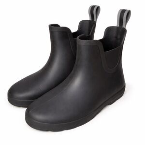 Totes Black Chelsea Rain Boots Size 6 Waterproof Ankle Booties